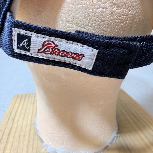 New Era Atlanta Braves MLB Baseball Cap Navy Red Embroidered Logo Adjustable Fit - Picture 4 of 8